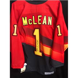 KIRK McLEAN SIGNED CANUCKS HOCKEY JERSEY