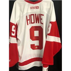 GORDIE HOWE SIGNED RED WINGS JERSEY W/ COA