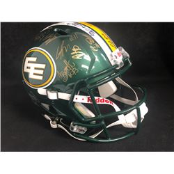 TEAM SIGNED EDMONTON ESKIMOS FOOTBALL HELMET (AJ SPORTS COA)