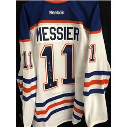 MARK MESSIER SIGNED OILERS CAPTAIN JERSEY (FROZEN POND COA)