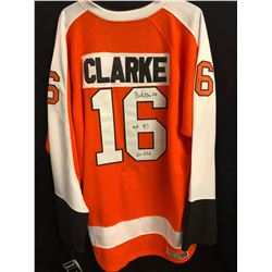 BOBBY CLARKE SIGNED FLYERS CAPTAIN JERSEY
