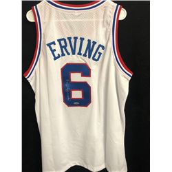 JULIUS ERVING SIGNED SIXERS JERSEY W/ COA