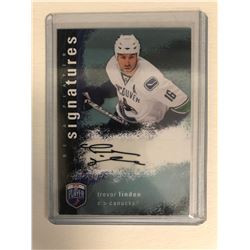 Canucks Trevor Linden 2007-08 Be A Player Autographed Card