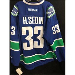 HENRIK SEDIN SIGNED CANUCKS CAPTAINS JERSEY