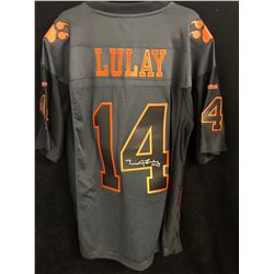 TRAVIS LULAY SIGNED BC LIONS FOOTBALL JERSEY