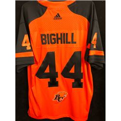 ADAM BIGHILL SIGNED BC LIONS FOOTBALL JERSEY