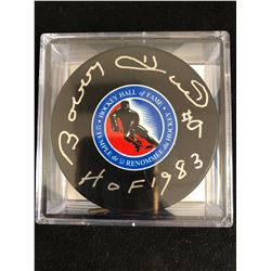 BOBBY HULL SIGNED HOCKEY PUCK