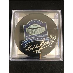 BOBBY BAUN SIGNED HOCKEY PUCK