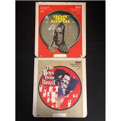 VINTAGE LASERDISC LOT (ESCAPE FROM MALCATRAZ/ THE BOYS FROM BRAZIL)
