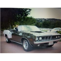 1971 Cuda Convertible 383 AC 1 of 9  4:30 Pm Feature car   1 Repaint Original car