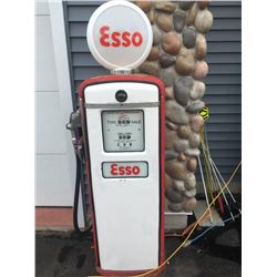 Gilbarco Red Esso Restored original Gas Pump 1940s Gas Pump
