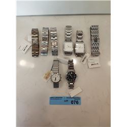 LOT OF 8 X CK STAINLESS STEEL WATCHES