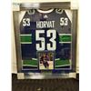 Image 1 : SIGNED/FRAMED BO HORVAT JERSEY WITH PHOTO