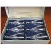 Image 1 : SET OF 6 NEW CRYSTAL FLUTED GLASSES