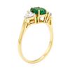 Image 4 : 1.57 ctw Emerald And Diamond Ring - 18KT Yellow Gold