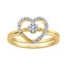 Image 1 : 14K Yellow Gold 0.21CTW Diamond Ring, (I1-I2/H-I)