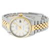 Image 5 : Rolex Mens 2 Tone 14K White Index Datejust 36MM Wristwatch