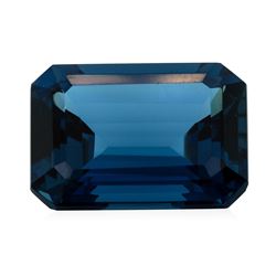 32.62 ctw. Natural Emerald Cut London Blue Topaz