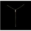 Image 1 : 14KT Yellow Gold 0.71 ctw Diamond Necklace