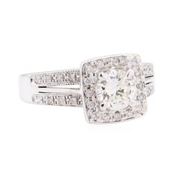 0.87 ctw Diamond Ring - 14KT White Gold