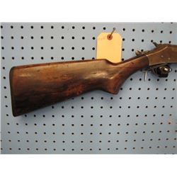 g048... Ranger 12 gauge break open shotgun single shot stock cracked and repaired