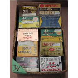 Lot 10 Boxes Collector Shotgun Ammo - Misc Quantities