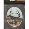 Image 1 : Framed Deer Print - Clarence Kapay 234/750 Signed