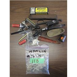 Box w/Bag of Marling 1893 Parts & Other Gun Parts