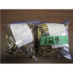 Lot 1 Bag 9mm Luger Brass (Approx 472 Pcs) & 1 Bag 223 Rem Brass (Approx 250 Pcs)