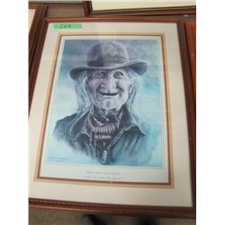 Old Rancher Print by M. Scavel