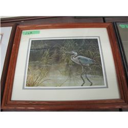 Blue Herron Print by A.S.Y. Chau 199/2950