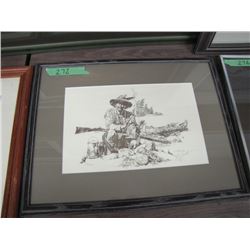 Hunter & Canoe Print by E.C. Selko 237/400