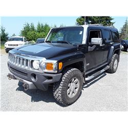 H5 --  2006 HUMMER H3 , Black , 146666  KM's