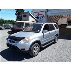 H6 --  2002 HONDA CRV , Grey , 292310  KM's