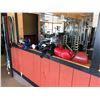Image 1 : LOT OF GLOVES, ANKLE WEIGHTS, LIGHT DUMBBELLS AND BANDS