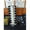 Image 1 : STANDING DUMBBELL RACK WITH WEIGHTS
