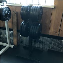 PLATE RACK WITH PLATES