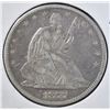 Image 1 : 1877 SEATED HALF DOLLAR, F/VF