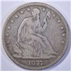 Image 1 : 1877-S SEATED HALF DOLLAR, VG/FINE