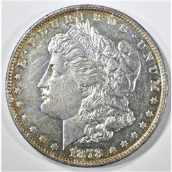 1878 8TF MORGAN DOLLAR, BU SEMI-PL