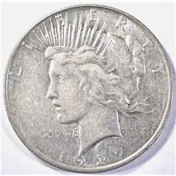 1927-D PEACE DOLLAR, AU