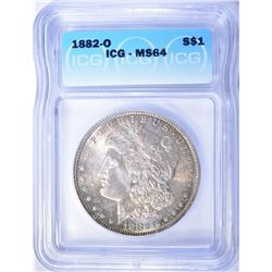 1882-O MORGAN DOLLAR ICG MS-64