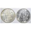 Image 1 : 1887 & 1896 MORGAN DOLLARS  CH BU