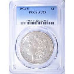 1902-S MORGAN DOLLAR  PCGS AU-53