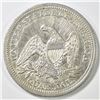 Image 2 : 1853 ARROWS & RAYS SEATED LIBERTY QUARTER  AU+