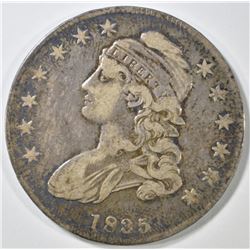 1835 BUST HALF DOLLAR  VF