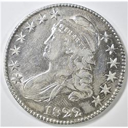 1822 BUST HALF DOLLAR   XF/AU