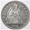 Image 1 : 1842 SEATED LIBERTY HALF DOLLAR  AU/BU
