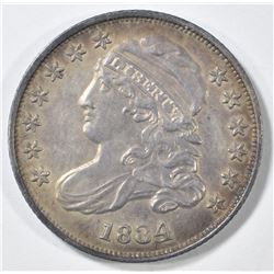 1834 BUST DIME CH AU