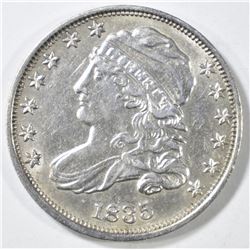 1835 BUST DIME  CH AU